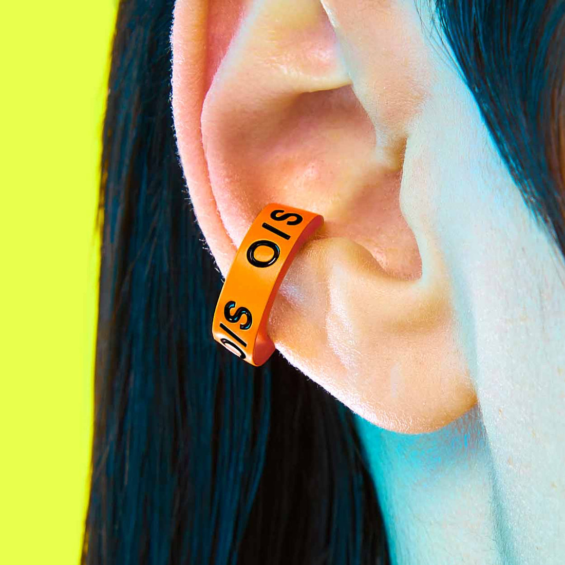 Size Ear Cuff - Orange - O/S